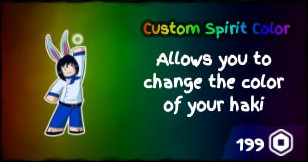 Custom Spirit Color